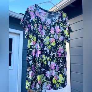 Lucky Brand floral Tee Xl